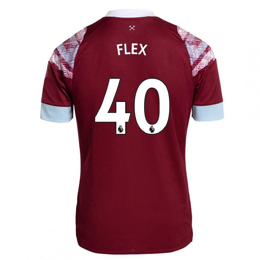 メンズフットボールアームストロング・オコフレックス#40クラレットホームシャツ2022/23ジャージーユニフォーム
