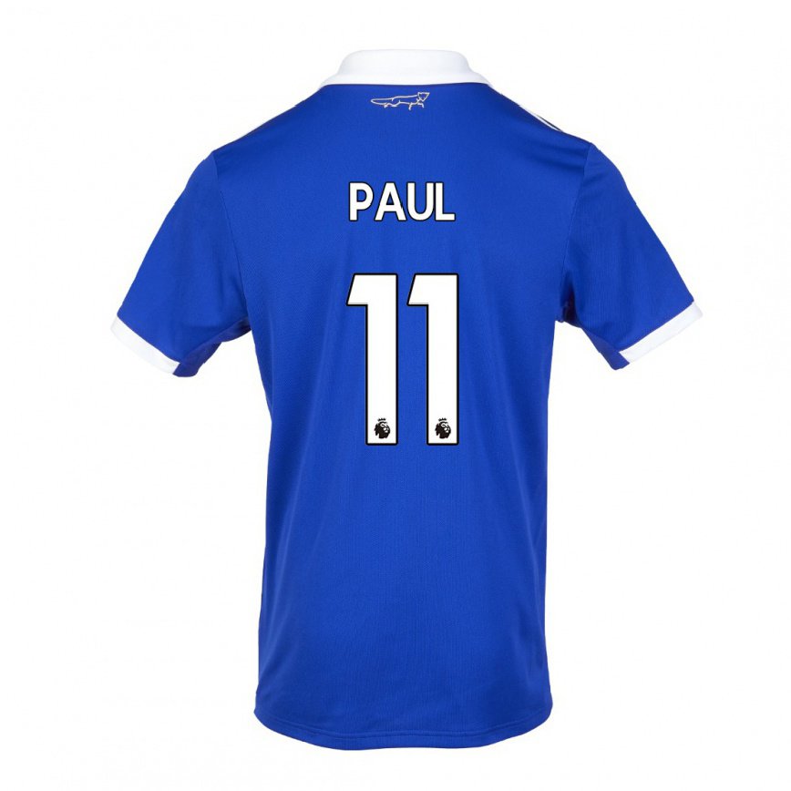 メンズフットボールラシャンテポール#11ブルー ホワイトホームシャツ2022/23ジャージーユニフォーム