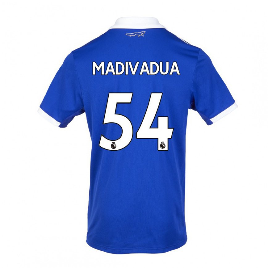 メンズフットボールワンヤ マルサル マディバドゥア#54ブルー ホワイトホームシャツ2022/23ジャージーユニフォーム