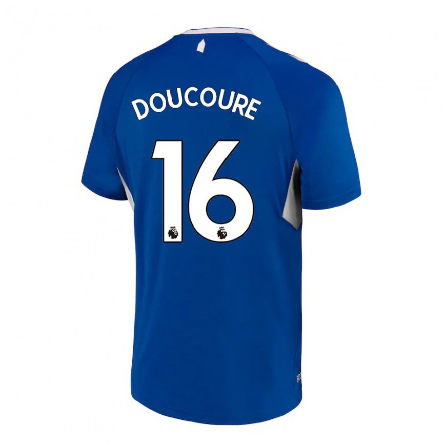 メンズフットボールアブドゥライェ・ドゥクレ#16ダークブルーホワイトホームシャツ2022/23ジャージーユニフォーム