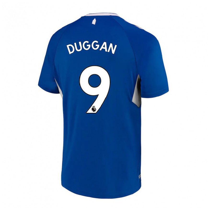 メンズフットボールトニー・ダガン#9ダークブルーホワイトホームシャツ2022/23ジャージーユニフォーム