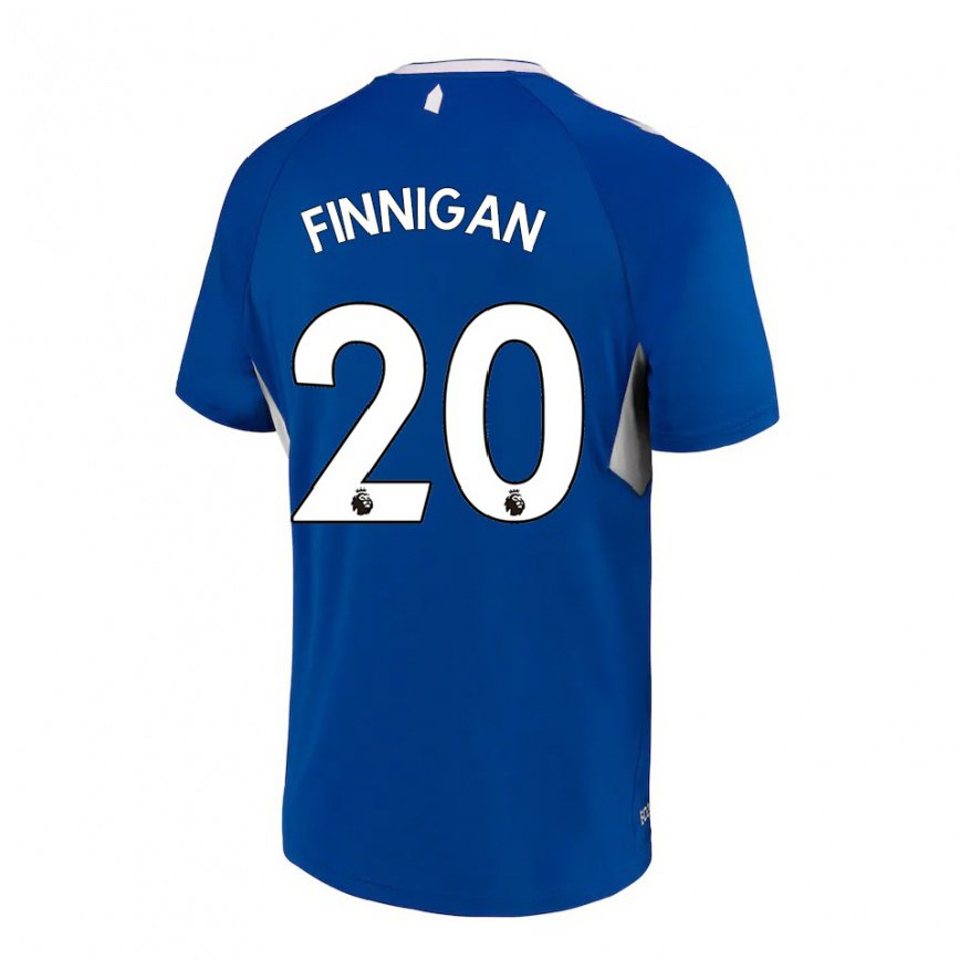 メンズフットボールミーガン・フィニガン#20ダークブルーホワイトホームシャツ2022/23ジャージーユニフォーム
