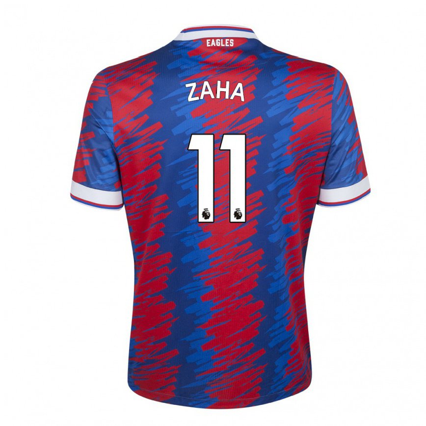 メンズフットボールウィルフレッド・ザハ#11レッド ブルーホームシャツ2022/23ジャージーユニフォーム