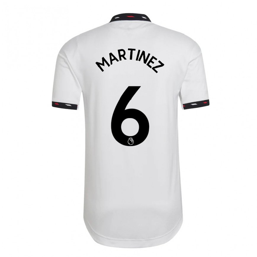 メンズフットボールリサンドロ・マルティネス#6ホワイトアウェイシャツ2022/23ジャージーユニフォーム