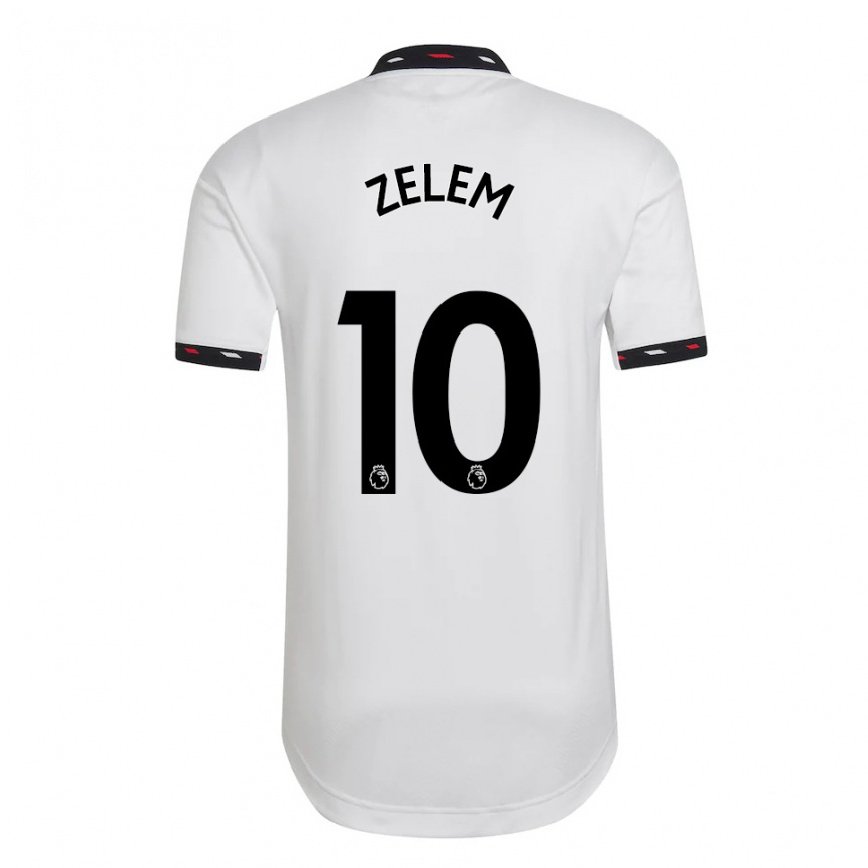 メンズフットボールケイティ・ゼレム#10ホワイトアウェイシャツ2022/23ジャージーユニフォーム
