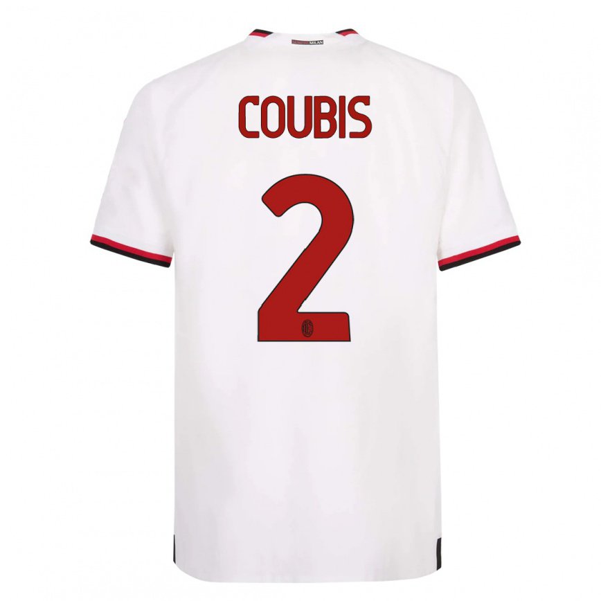メンズフットボールアンドレイ・クービシュ#2赤いホワイトアウェイシャツ2022/23ジャージーユニフォーム