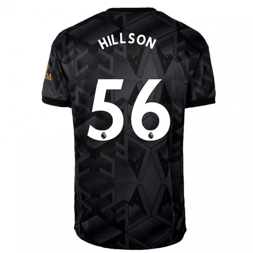 メンズフットボールジェームス・ヒルソン#56ブラック グレーアウェイシャツ2022/23ジャージーユニフォーム