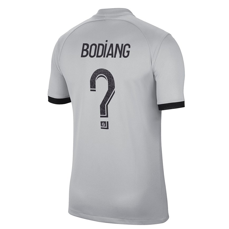 メンズフットボールmoutanabi Bodiang#0グレーアウェイシャツ2022/23ジャージーユニフォーム