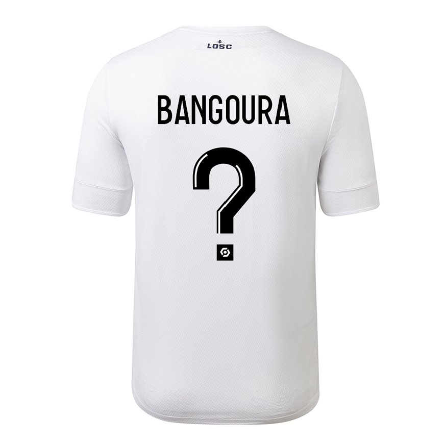 メンズフットボールアブドゥライ・ザカ・バンゴーラ#0ホワイトクリムゾンアウェイシャツ2022/23ジャージーユニフォーム