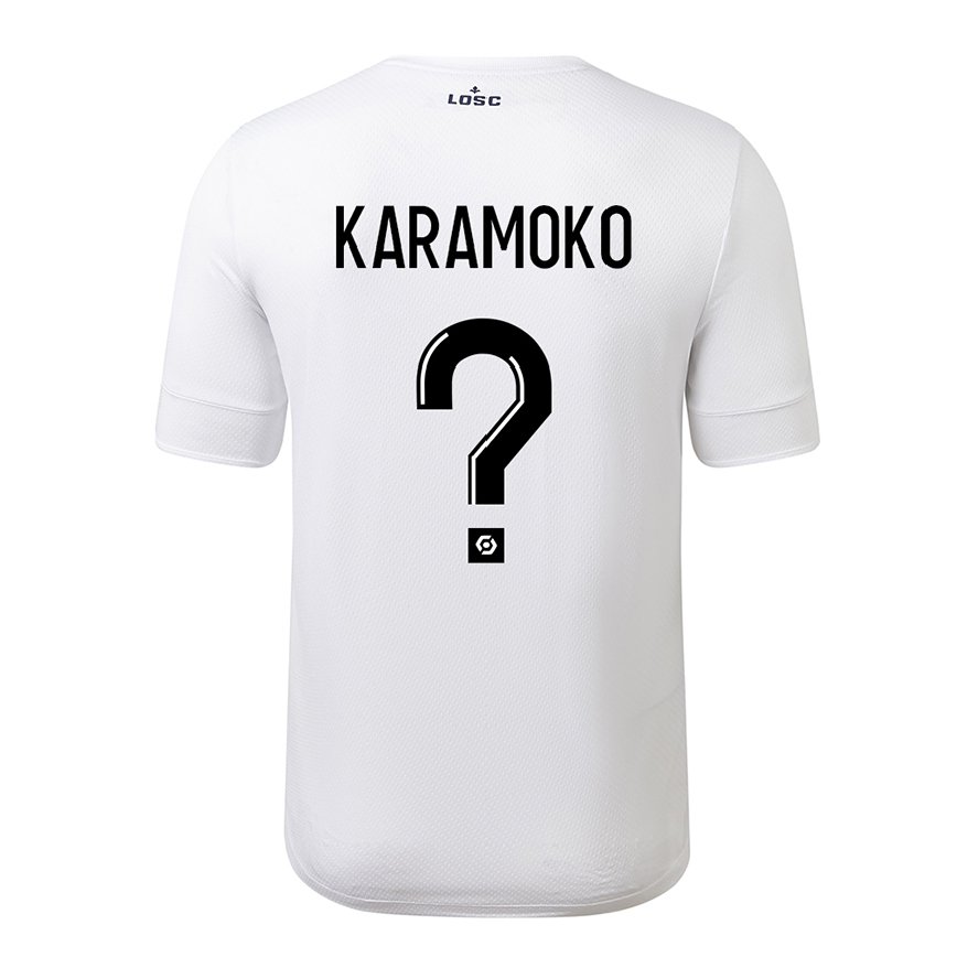 メンズフットボールイブラヒム・カラモコ#0ホワイトクリムゾンアウェイシャツ2022/23ジャージーユニフォーム
