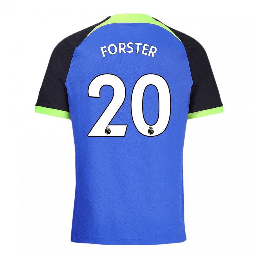 メンズフットボールフレイザー・フォースター#20ブルーグリーンアウェイシャツ2022/23ジャージーユニフォーム
