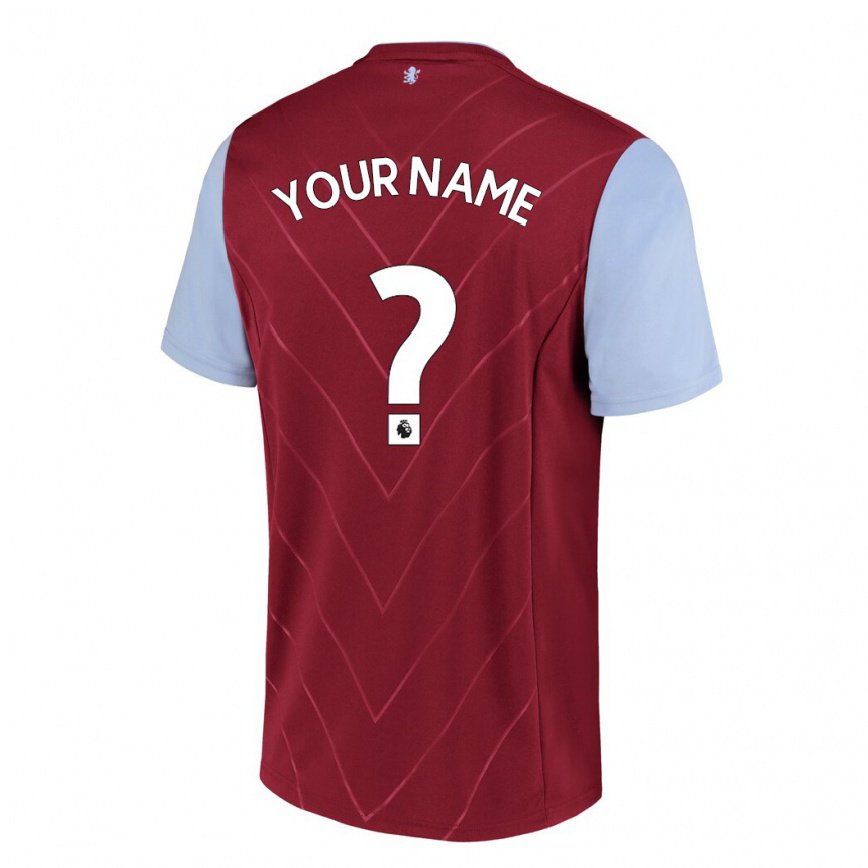 レディースフットボールあなたの名前#0ワインホームシャツ2022/23ジャージーユニフォーム