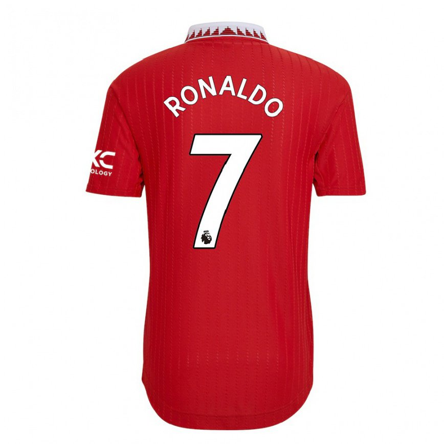 レディースフットボールクリスティアーノ・ロナウド#7レッドホームシャツ2022/23ジャージーユニフォーム