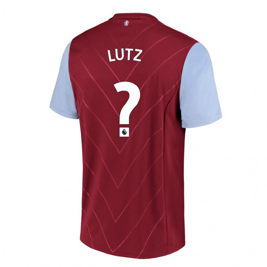 レディースフットボールチャーリー・ルッツ#0ワインホームシャツ2022/23ジャージーユニフォーム