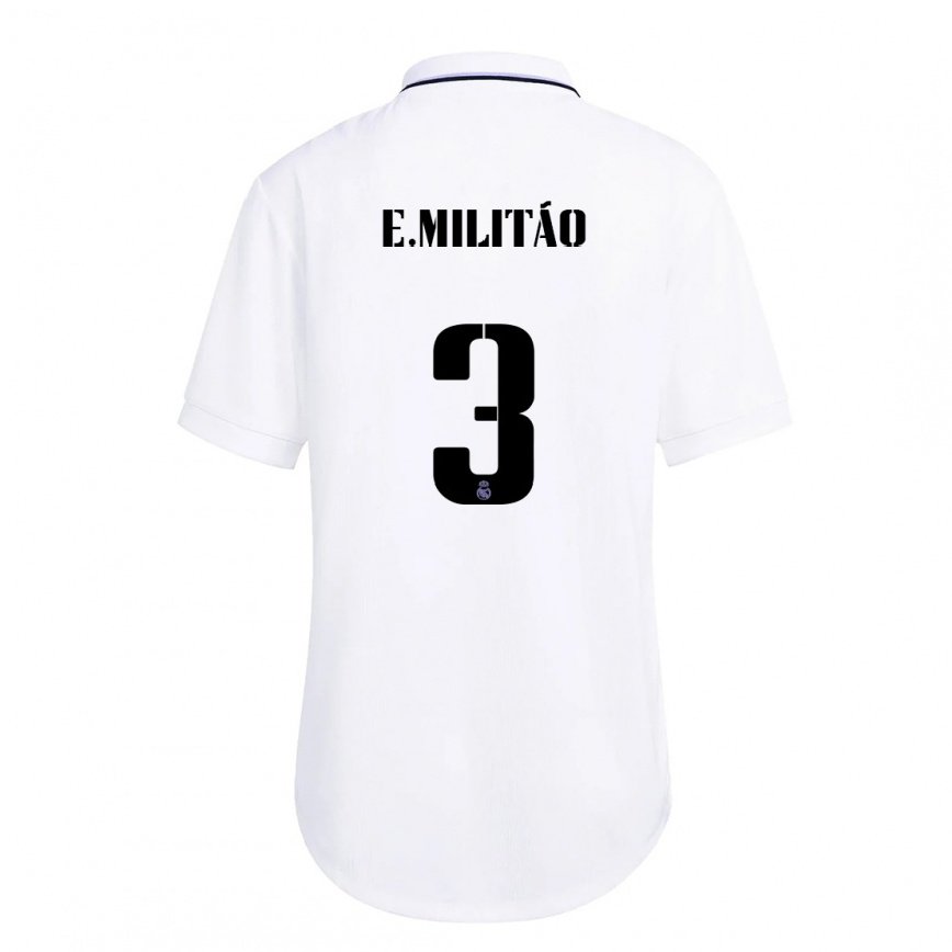 レディースフットボールエデル・ガブリエウ・ミリトン#3紫のホワイトホームシャツ2022/23ジャージーユニフォーム