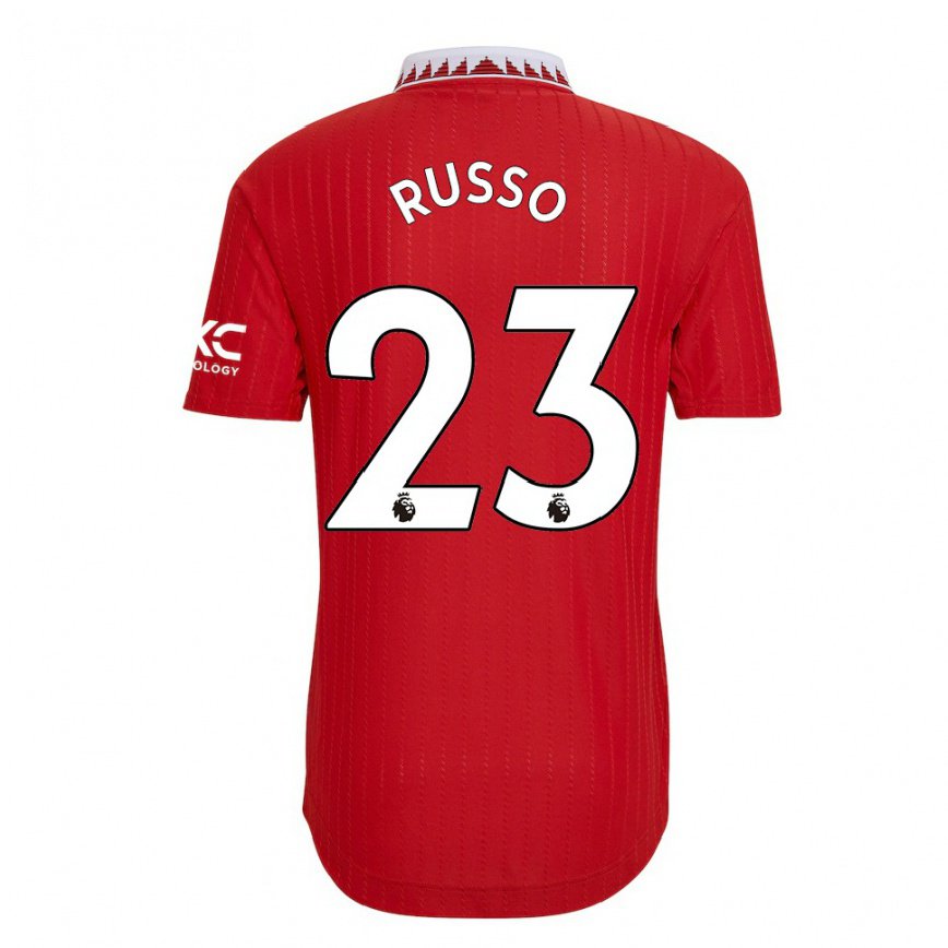 レディースフットボールアレッシア・ルッソ#23レッドホームシャツ2022/23ジャージーユニフォーム