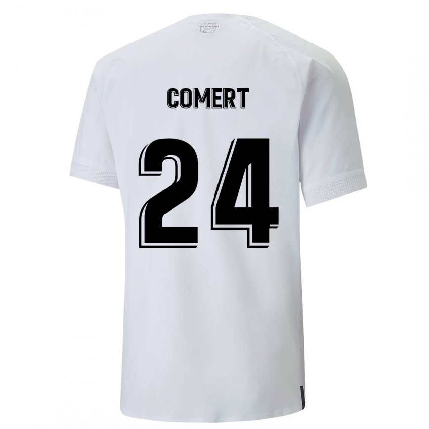 レディースフットボールエライ・キュマルト#24クリーミーホワイトホームシャツ2022/23ジャージーユニフォーム