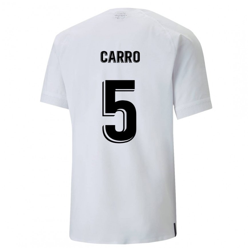 レディースフットボールマルタ・キャロ#5クリーミーホワイトホームシャツ2022/23ジャージーユニフォーム