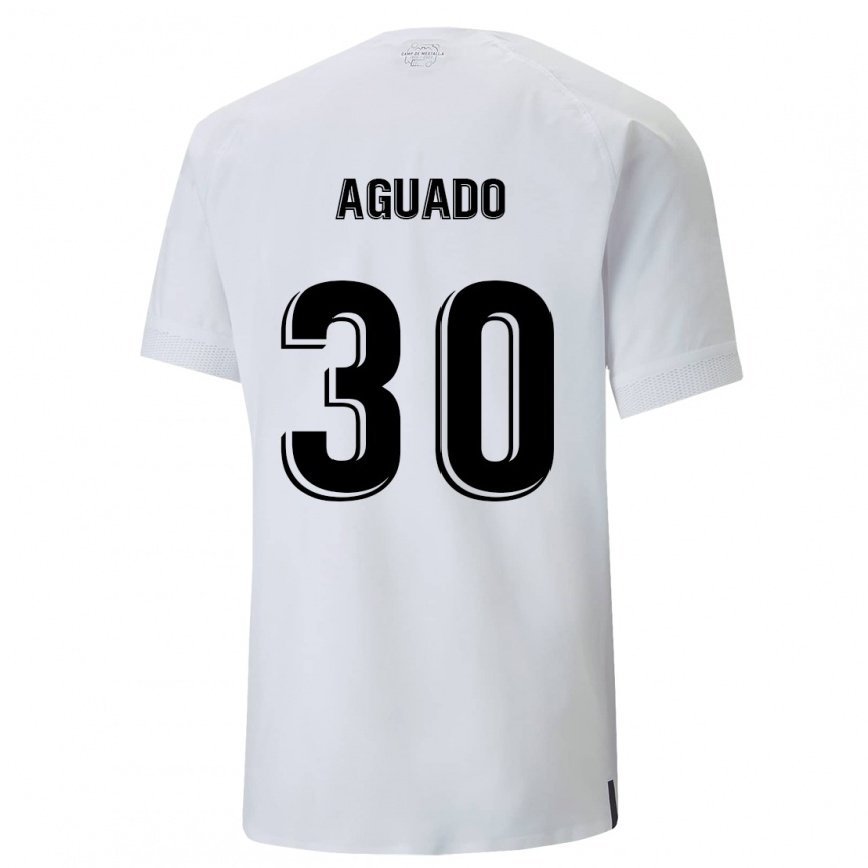 レディースフットボールフリア・アグアード#30クリーミーホワイトホームシャツ2022/23ジャージーユニフォーム