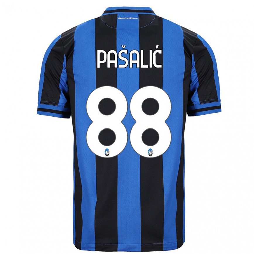 レディースフットボールマリオ・パシャリッチ#88ブルー ブラックホームシャツ2022/23ジャージーユニフォーム