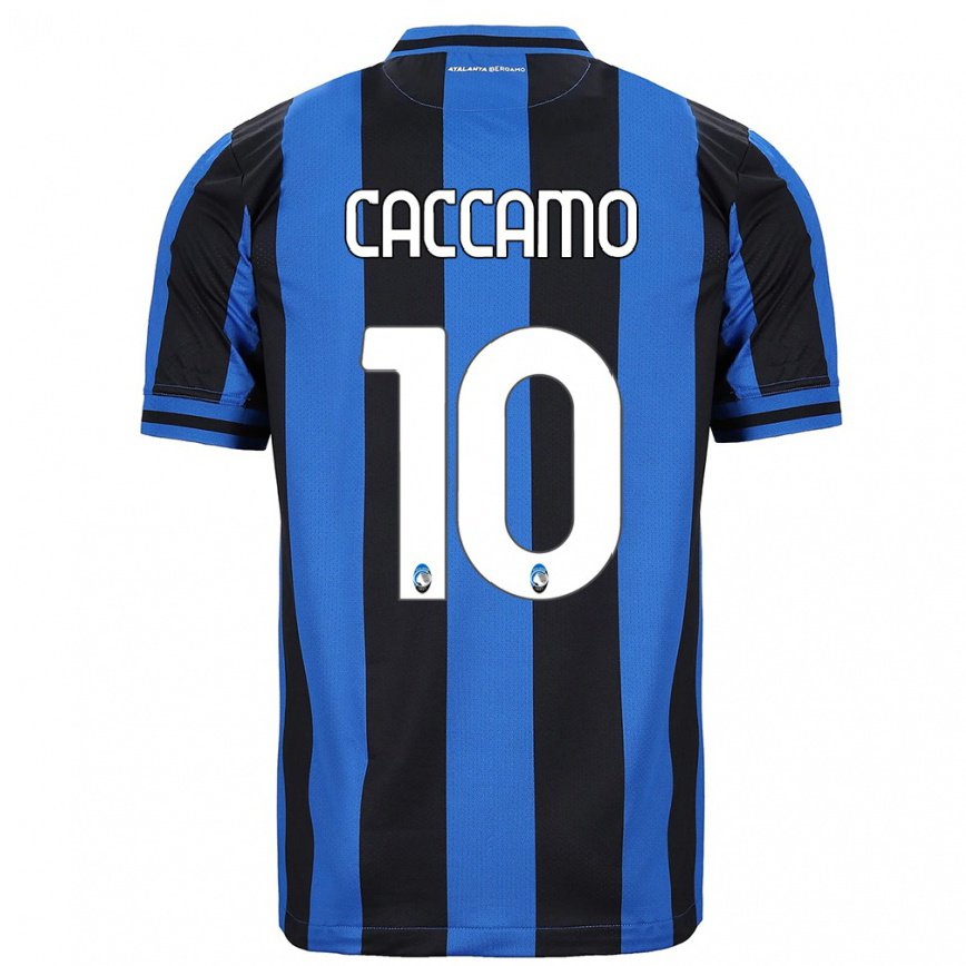 レディースフットボールパトリツィア・カッカモ#10ブルー ブラックホームシャツ2022/23ジャージーユニフォーム