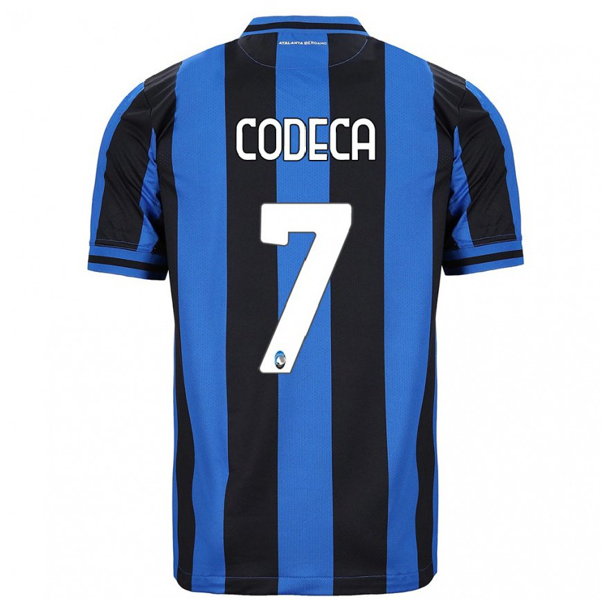 レディースフットボールビアンカ・コデカ#7ブルー ブラックホームシャツ2022/23ジャージーユニフォーム