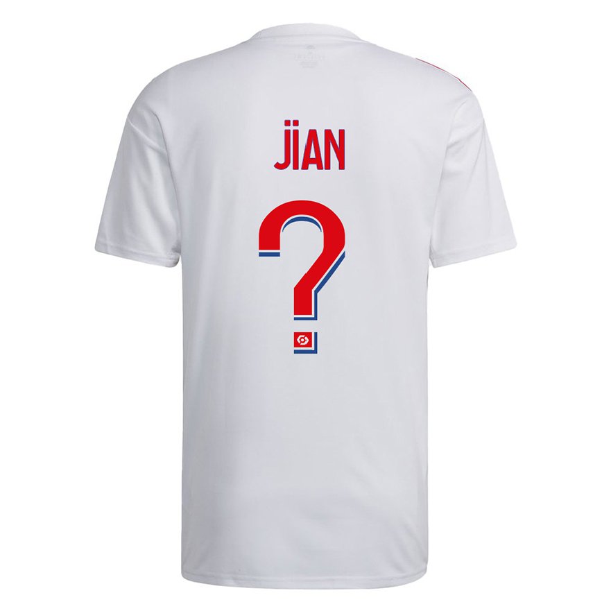 レディースフットボールtao Jian#0ホワイト ブルーレッドホームシャツ2022/23ジャージーユニフォーム