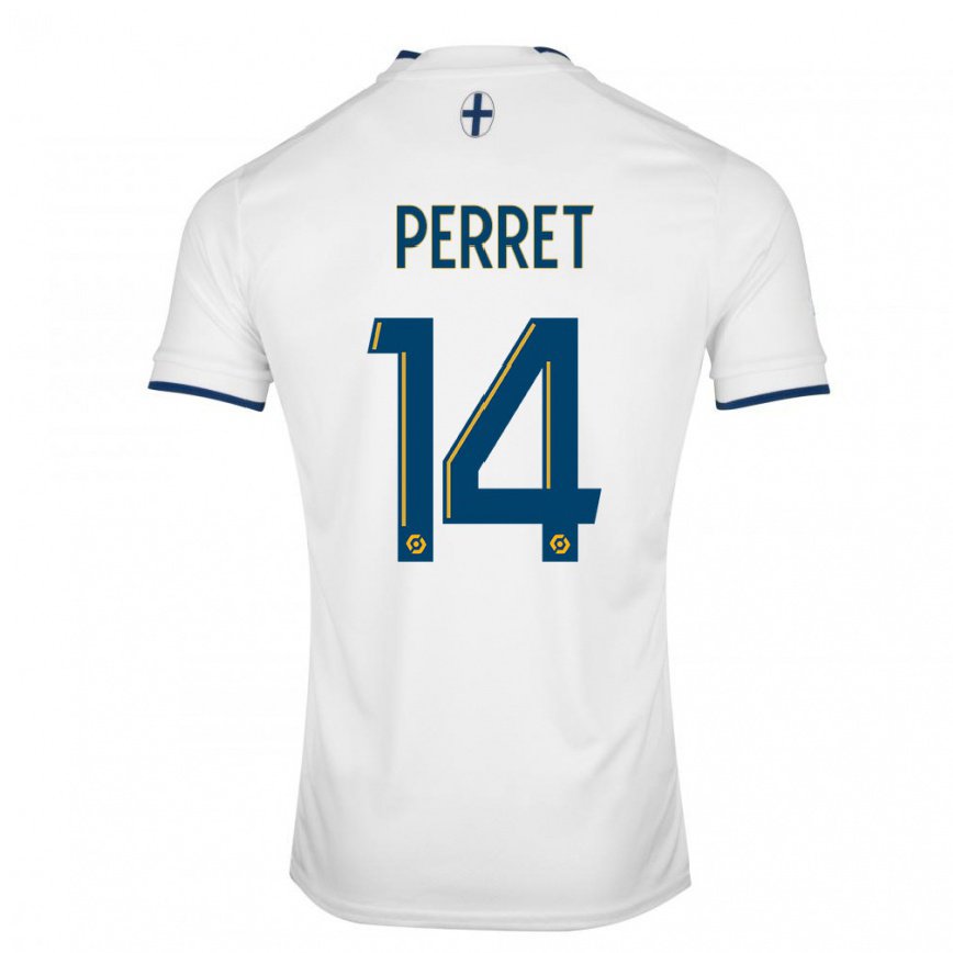 レディースフットボールジェニー・ペレ#14ホワイトサファイアホームシャツ2022/23ジャージーユニフォーム
