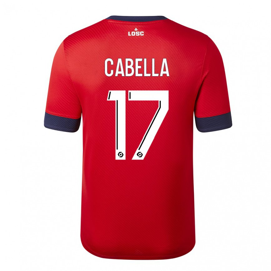 レディースフットボールレミ・カベッラ#17レッドキャンディーアップルホームシャツ2022/23ジャージーユニフォーム