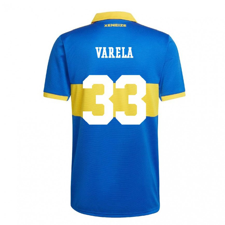 レディースフットボールアラン・バレラ#33オリンピックイエローホームシャツ2022/23ジャージーユニフォーム