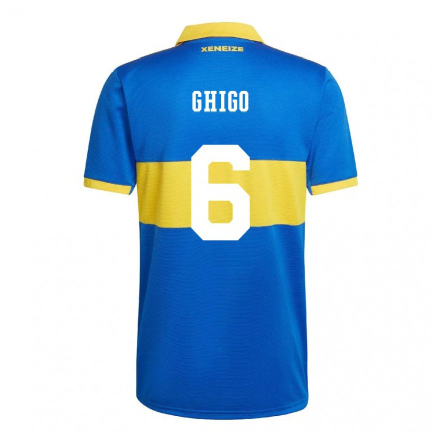 レディースフットボールセシリア・ジーゴ#6オリンピックイエローホームシャツ2022/23ジャージーユニフォーム