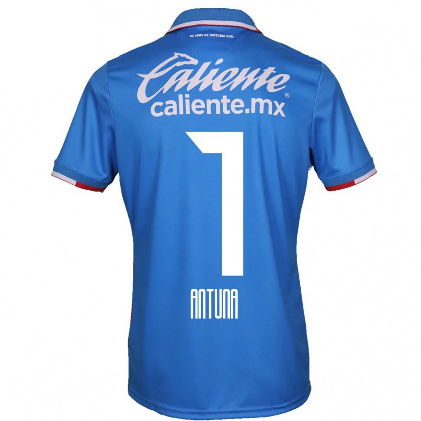 レディースフットボールウリエル・アントゥナ#7アズールブルーホームシャツ2022/23ジャージーユニフォーム
