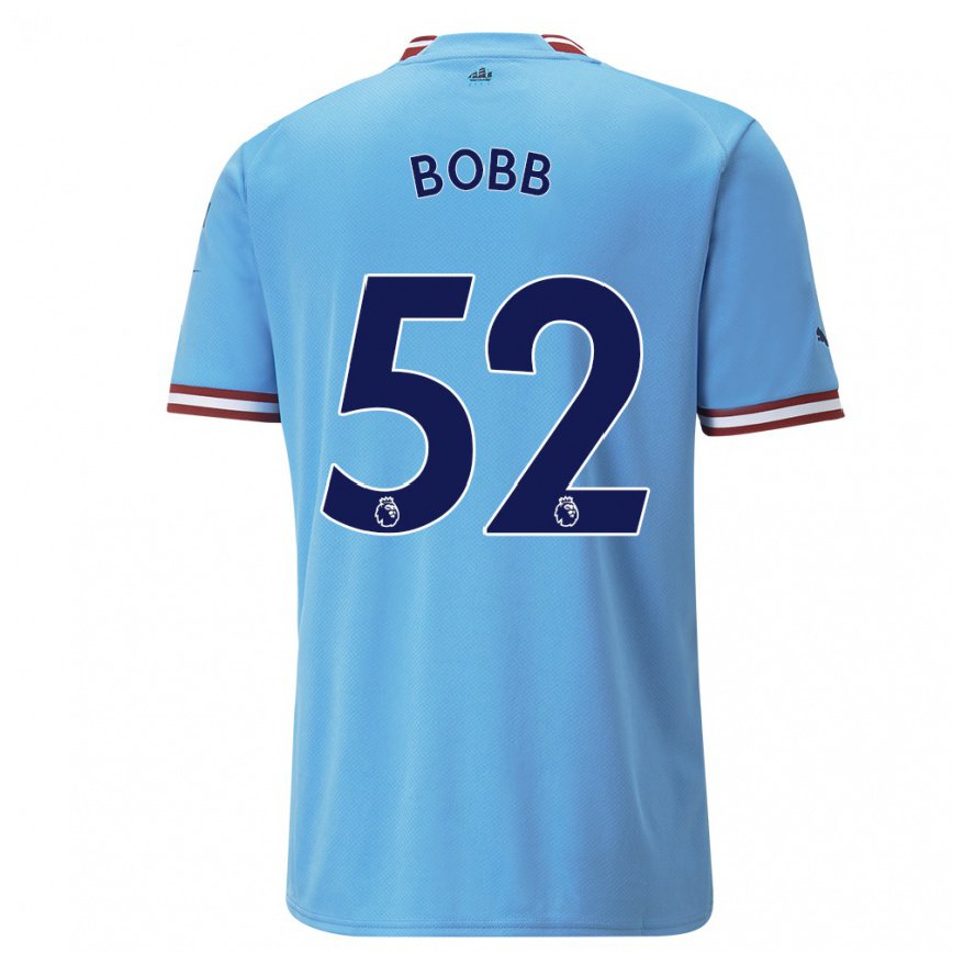 レディースフットボールオスカー・ボブ#52ブルーレッドホームシャツ2022/23ジャージーユニフォーム