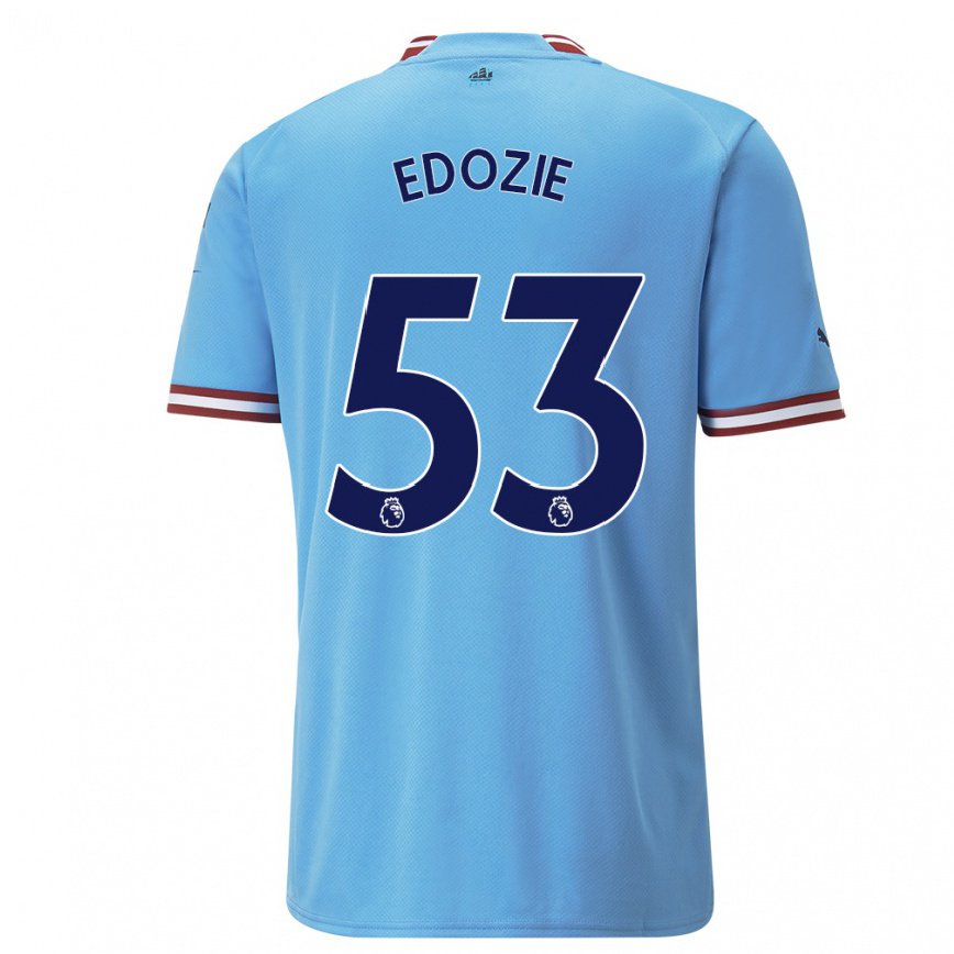 レディースフットボールサミュエル・エドジー#53ブルーレッドホームシャツ2022/23ジャージーユニフォーム
