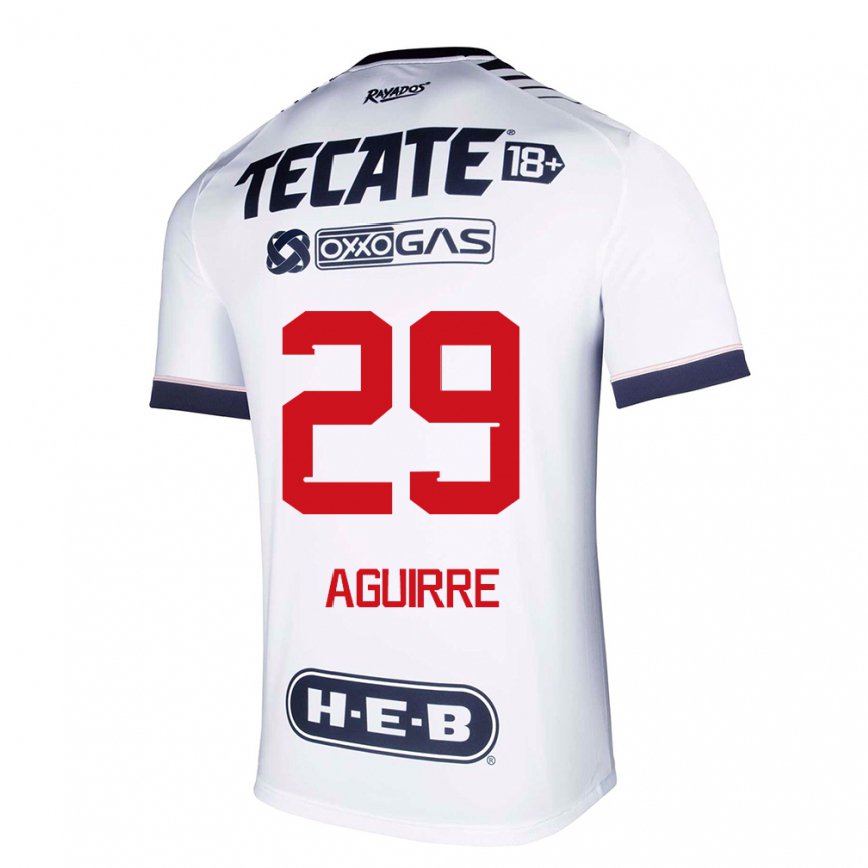 レディースフットボールロドリゴ・アギーレ#29ホワイトスペースホームシャツ2022/23ジャージーユニフォーム