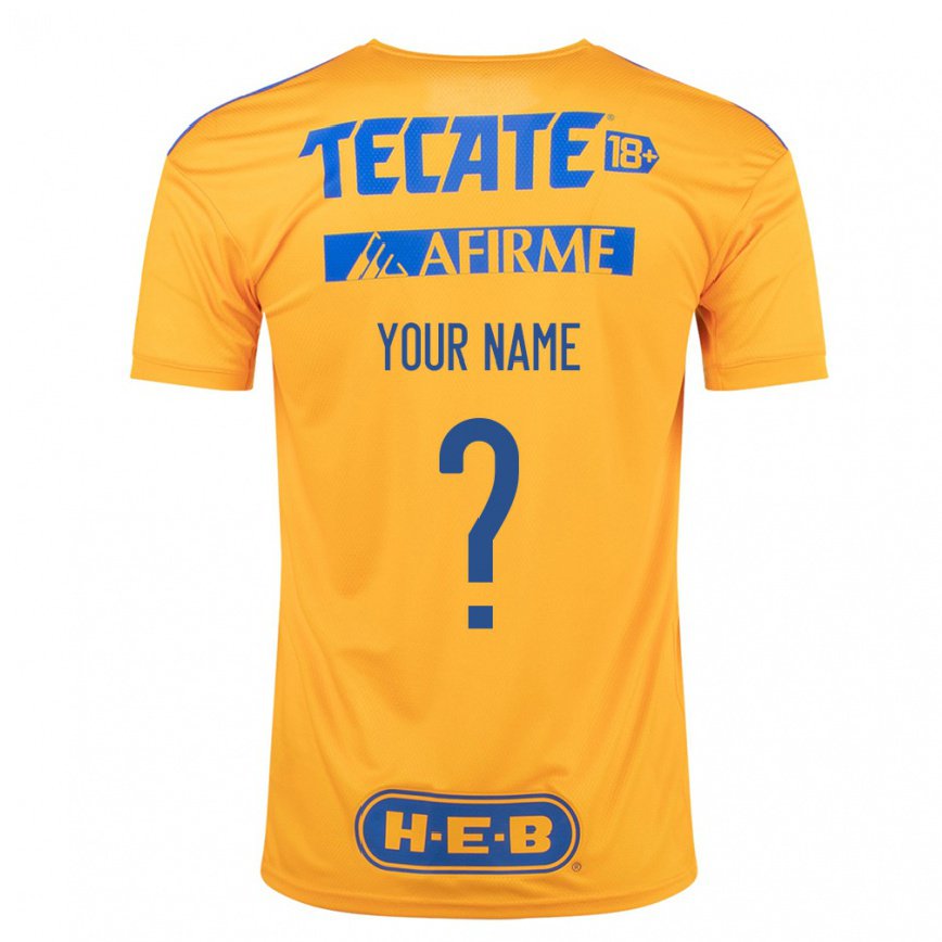 レディースフットボールあなたの名前#0バンブルビーイエローホームシャツ2022/23ジャージーユニフォーム