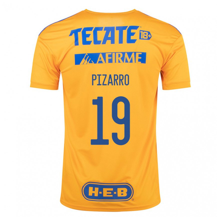 レディースフットボールギド・ピサーロ#19バンブルビーイエローホームシャツ2022/23ジャージーユニフォーム