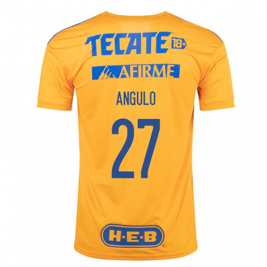 レディースフットボールヘスス・アルベルト・アングロ#27バンブルビーイエローホームシャツ2022/23ジャージーユニフォーム