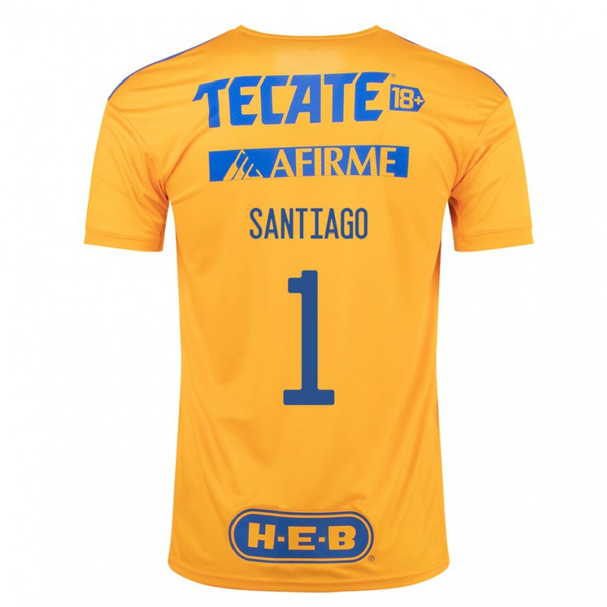 レディースフットボールセシリア・サンティアゴ#1バンブルビーイエローホームシャツ2022/23ジャージーユニフォーム