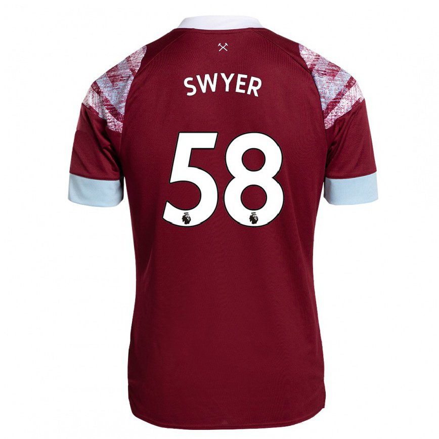 レディースフットボールカマライスワイアー#58クラレットホームシャツ2022/23ジャージーユニフォーム