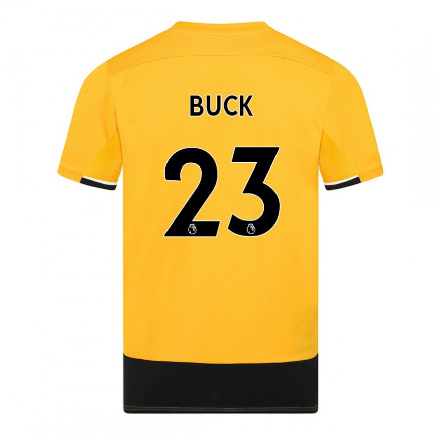 レディースフットボールアレックスバック#23イエロー ブラックホームシャツ2022/23ジャージーユニフォーム