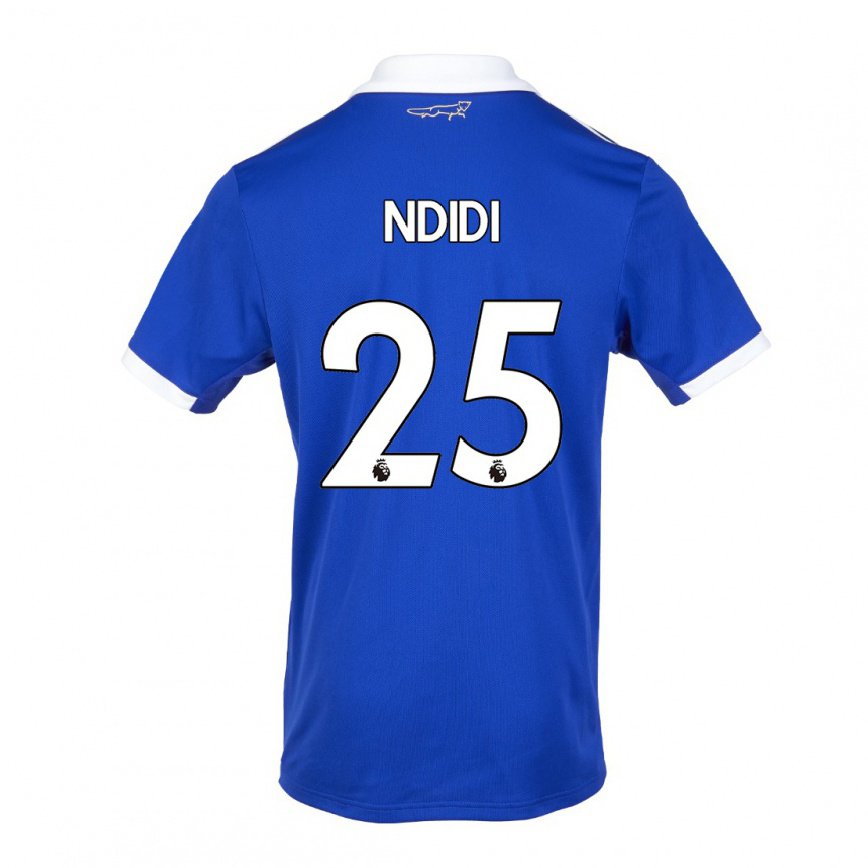 レディースフットボールウィルフレッド・ディディ#25ブルー ホワイトホームシャツ2022/23ジャージーユニフォーム