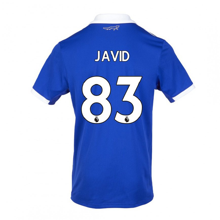 レディースフットボールアブドラ・ジャビド#83ブルー ホワイトホームシャツ2022/23ジャージーユニフォーム