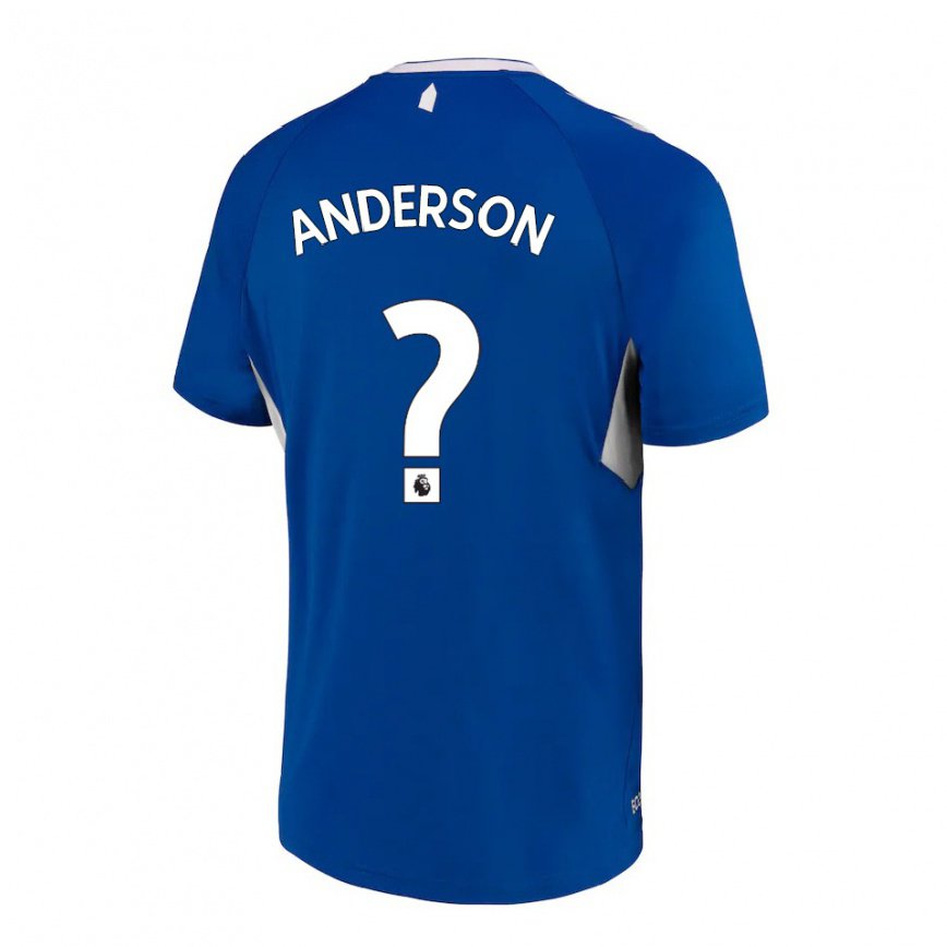 レディースフットボールジョセフアンダーソン#0ダークブルーホワイトホームシャツ2022/23ジャージーユニフォーム