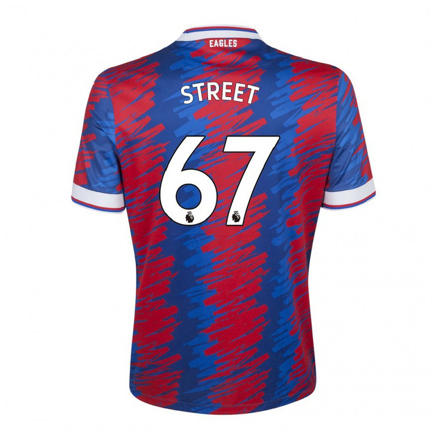 レディースフットボールロブ・ストリート#67レッド ブルーホームシャツ2022/23ジャージーユニフォーム