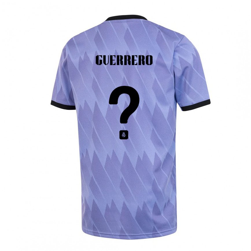 レディースフットボールフレン・ゲレーロ#0パープルブラックアウェイシャツ2022/23ジャージーユニフォーム