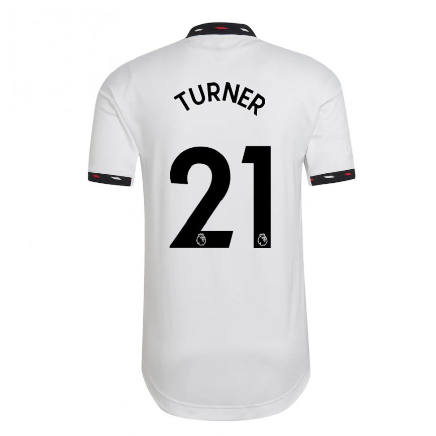 レディースフットボールミリー・ターナー#21ホワイトアウェイシャツ2022/23ジャージーユニフォーム