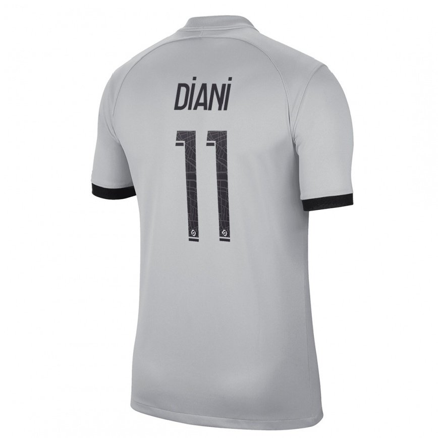 レディースフットボールカディディアトゥー・ディアニ#11グレーアウェイシャツ2022/23ジャージーユニフォーム