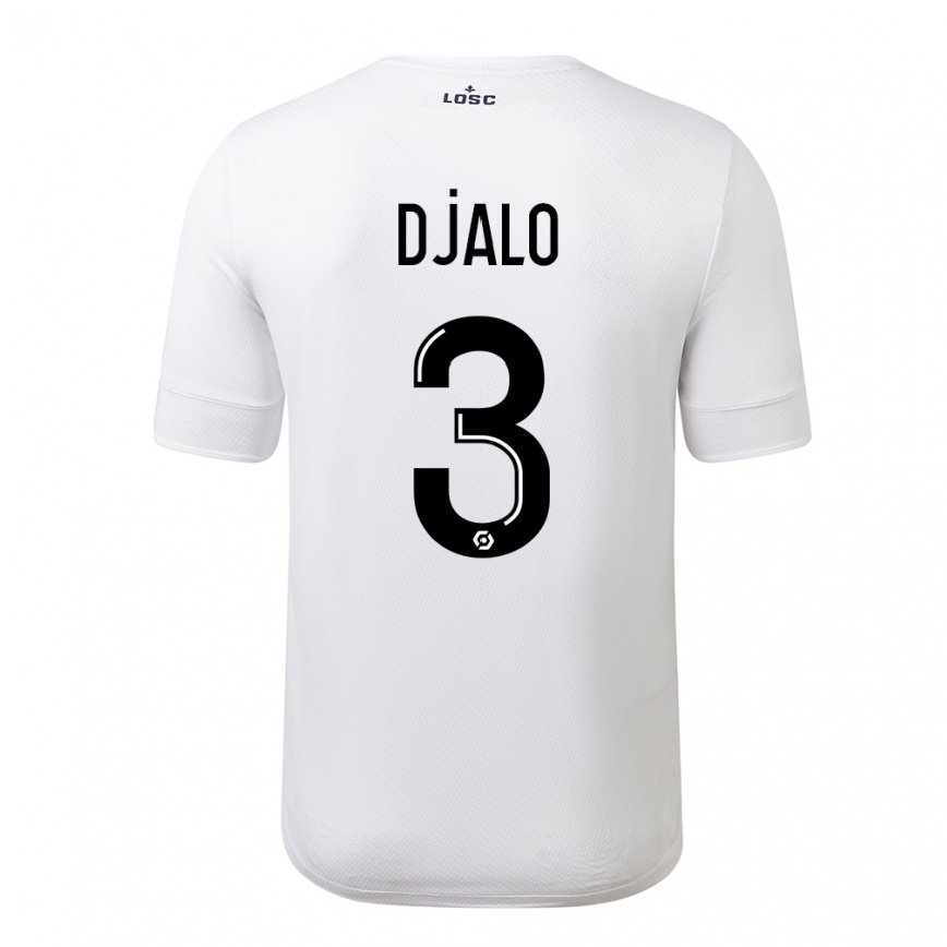 レディースフットボールティアゴ・ジャロ#3ホワイトクリムゾンアウェイシャツ2022/23ジャージーユニフォーム