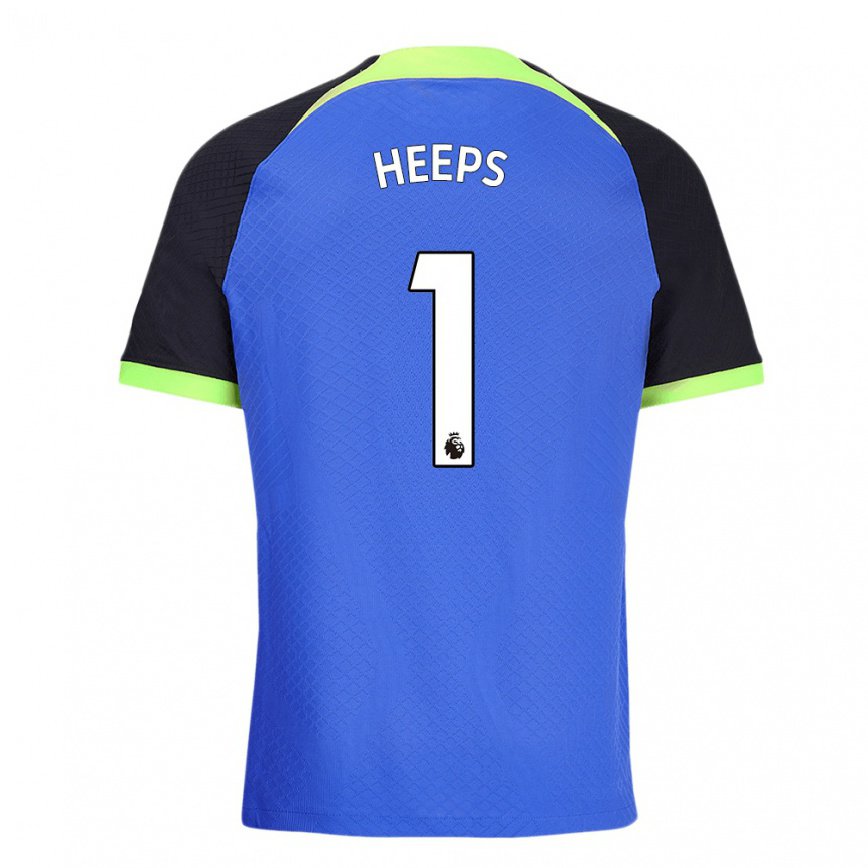 レディースフットボールエレノア・ヘップス#1ブルーグリーンアウェイシャツ2022/23ジャージーユニフォーム